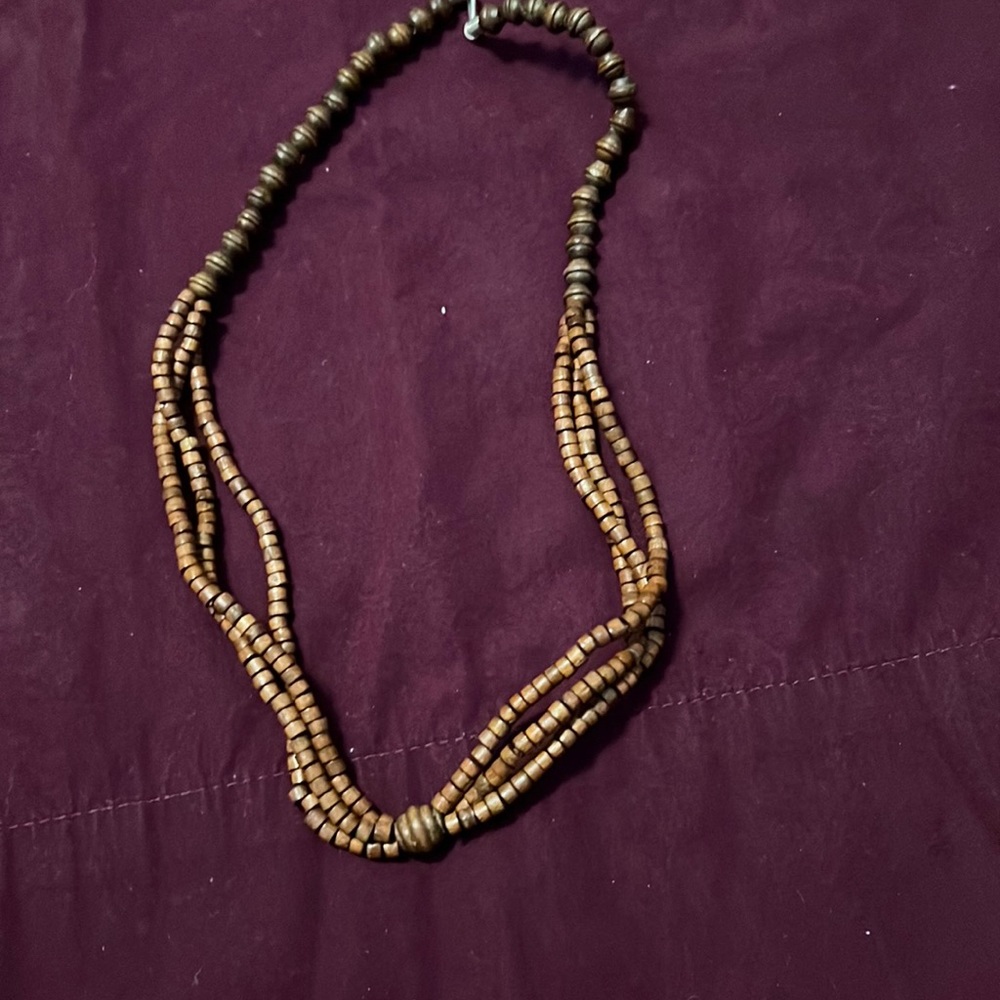 Wooden necklace